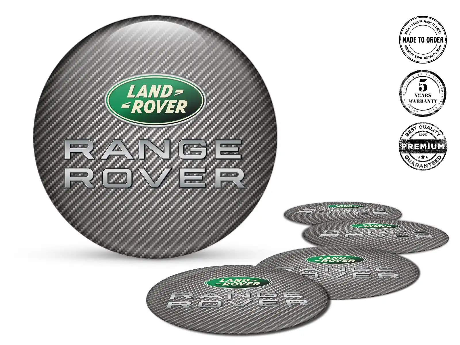 Land Rover Radembleme Stil Hochwertige Gewölbte Labels
